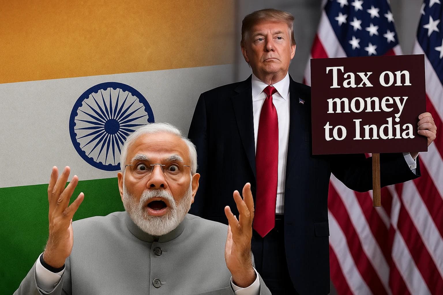 INDIANS IN PANIC MODE over Trump's Tax on money sent back to India