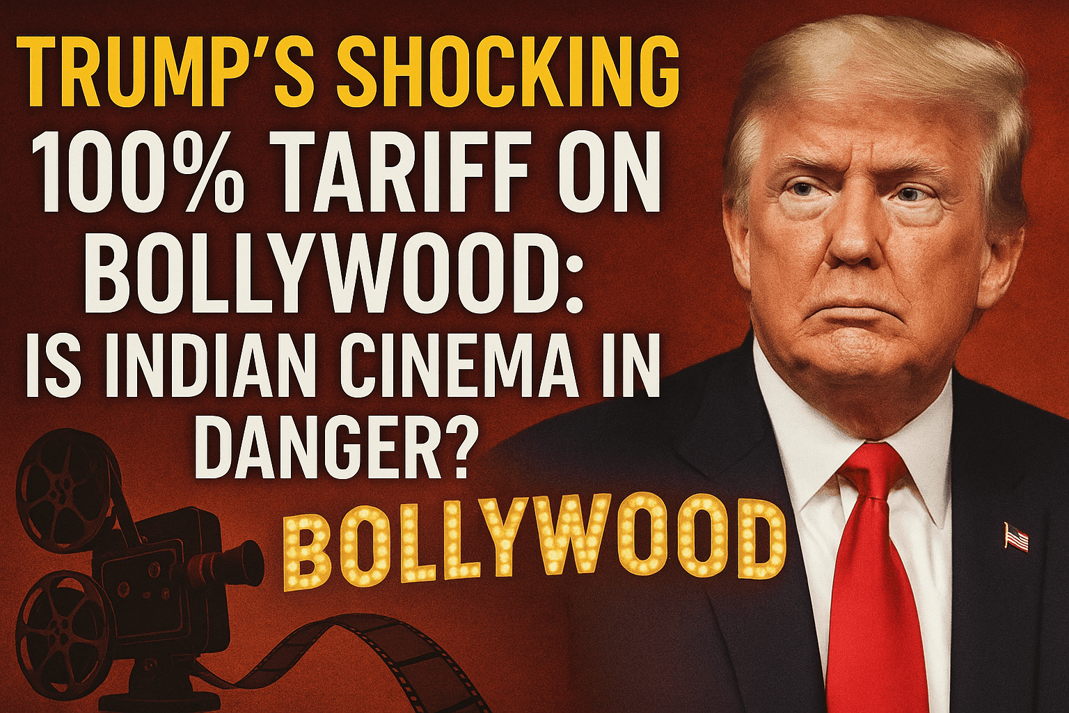 TRUMPS'S INSANE PLAN TO HIT BOLLYWOOD WITH 100% TARRIES | Is Indian Cinema in Danger?